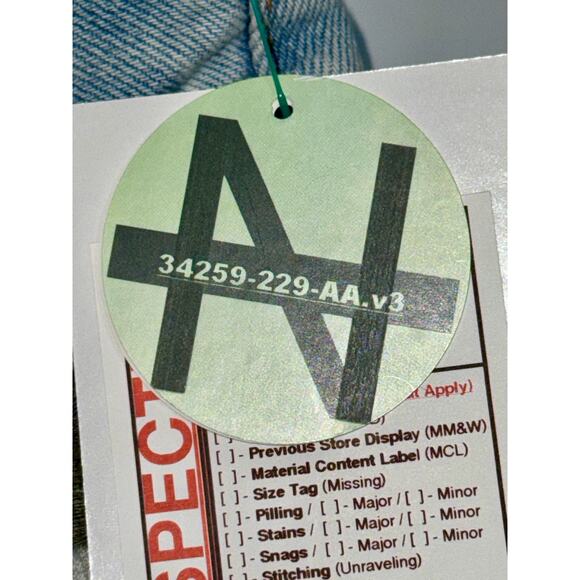 Abercrombie & Fitch Harper Low Rise Short Blue Denim Jean Shorts Womens Sz 26 2 - Picture 6 of 6